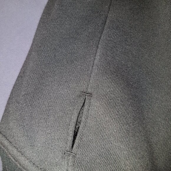 Jordan Letterman Button Up Varsity Hoodie 2 Tone Black Fleece + Poly Body XL - Picture 14 of 16